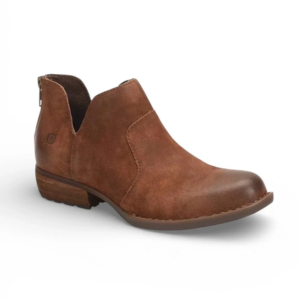 Born Kerri Distressed Suede Ankle Booties - Picture 1 of 10